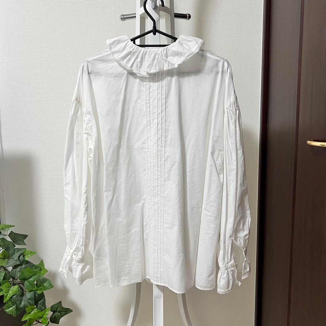 Bilitis dix-sept ans フリル襟ブラウス ホワイト