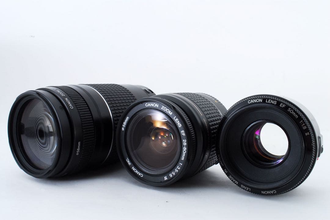 Canon EOS 8000D標準&望遠&単焦点トリプルレンズセット
