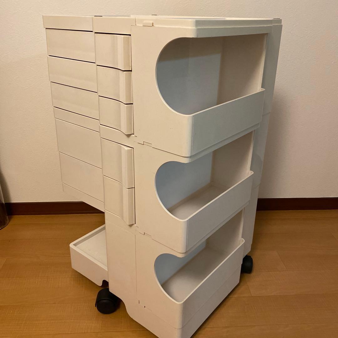 B-LINE 白　ボビーワゴン ボビーライン　3段5トレイ　白