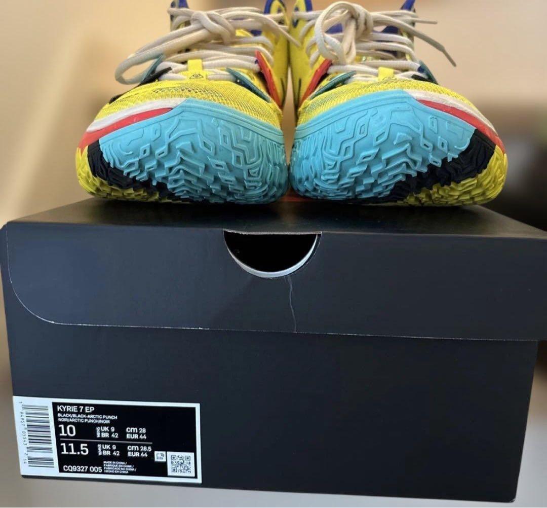 Kyrie7 NIKE カイリー7 イエロー ストライク TEIJIN消臭材付