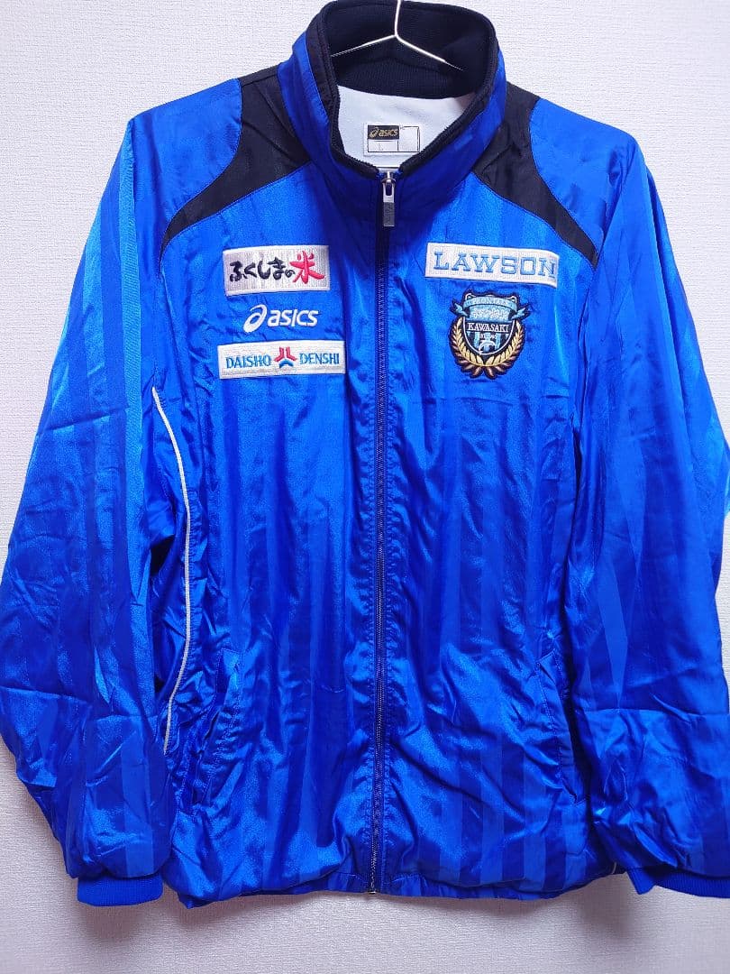 支給品　ASICS　川崎フロンターレ　セットアップ　ウインドブレーカー