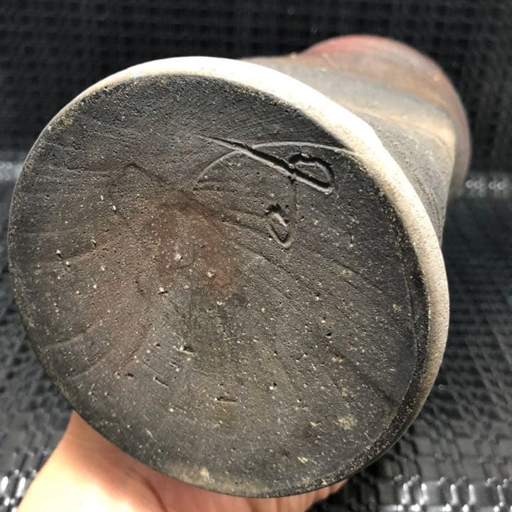 古美術◼️蔵から古そうな謎の備前焼みたいな壺、壷が出て来ました、茶道具、花道具