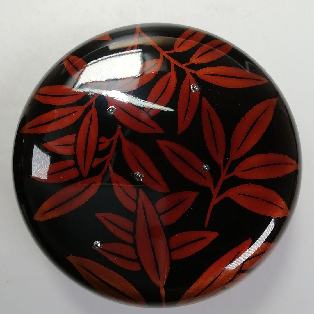 Ｓ６５０　棗　『白檀塗　笹蒔絵』『大棗』『蒔絵師　中村香鳳』　共箱　茶道具