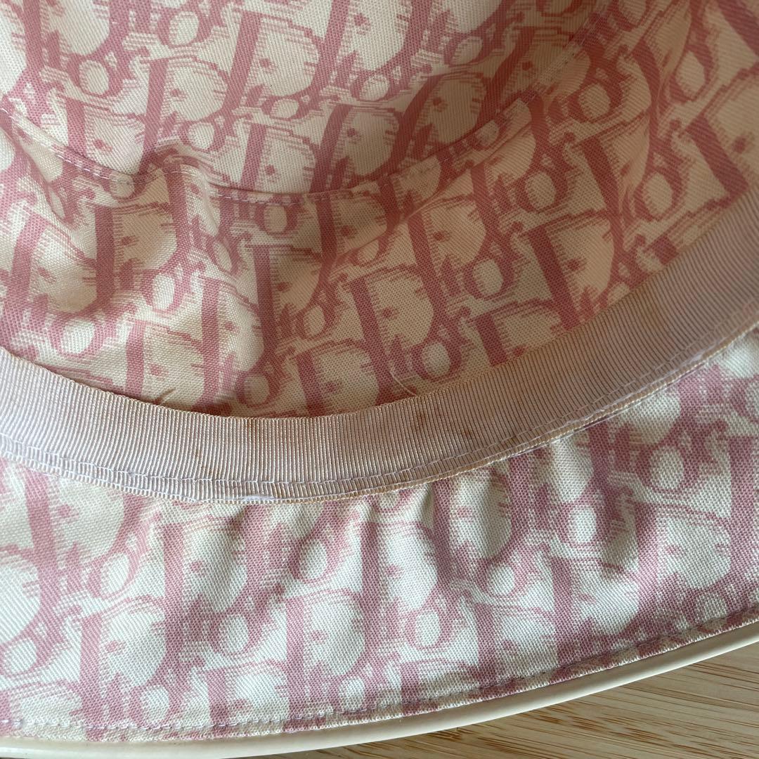 Dior ピンク　トロッター柄　バケツハット　サイズ58