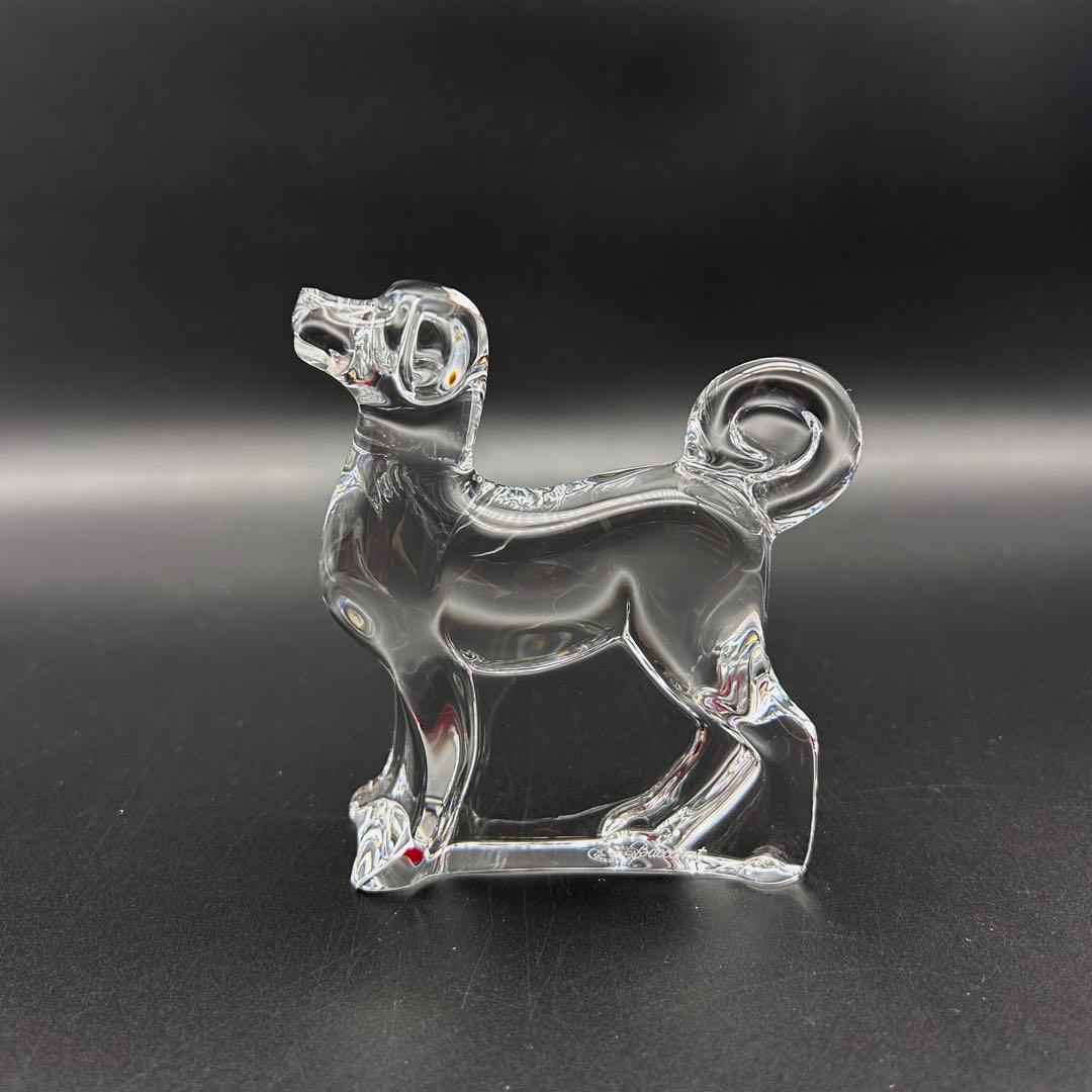【新品】バカラ　犬　ドック　オブジェ　置物　インテリア　フィギュアリン