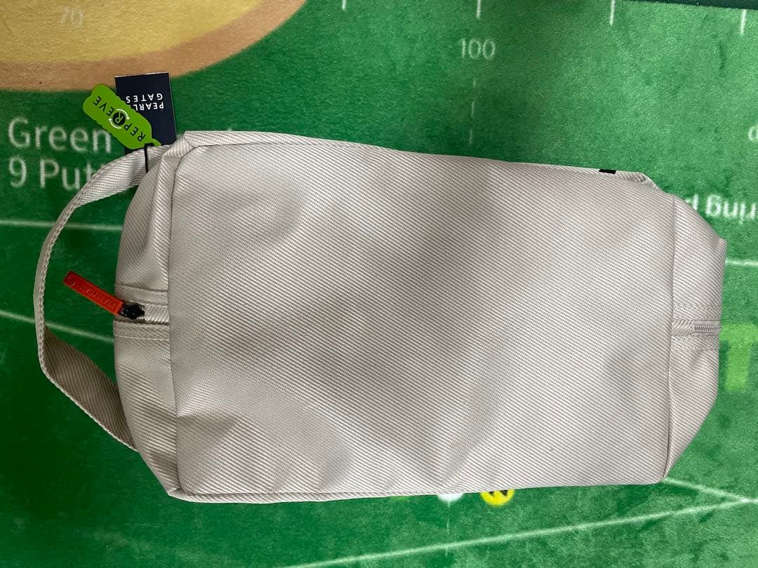 （新品）パーリーゲイツ、アルペン限定コラボシリーズ、シューズケース、クリーム色