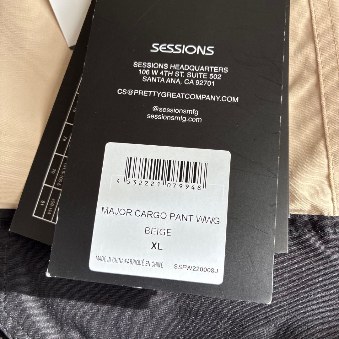 定価3.7万未使用 セッションズ MAJOR CARGO スノーボードパンツXL