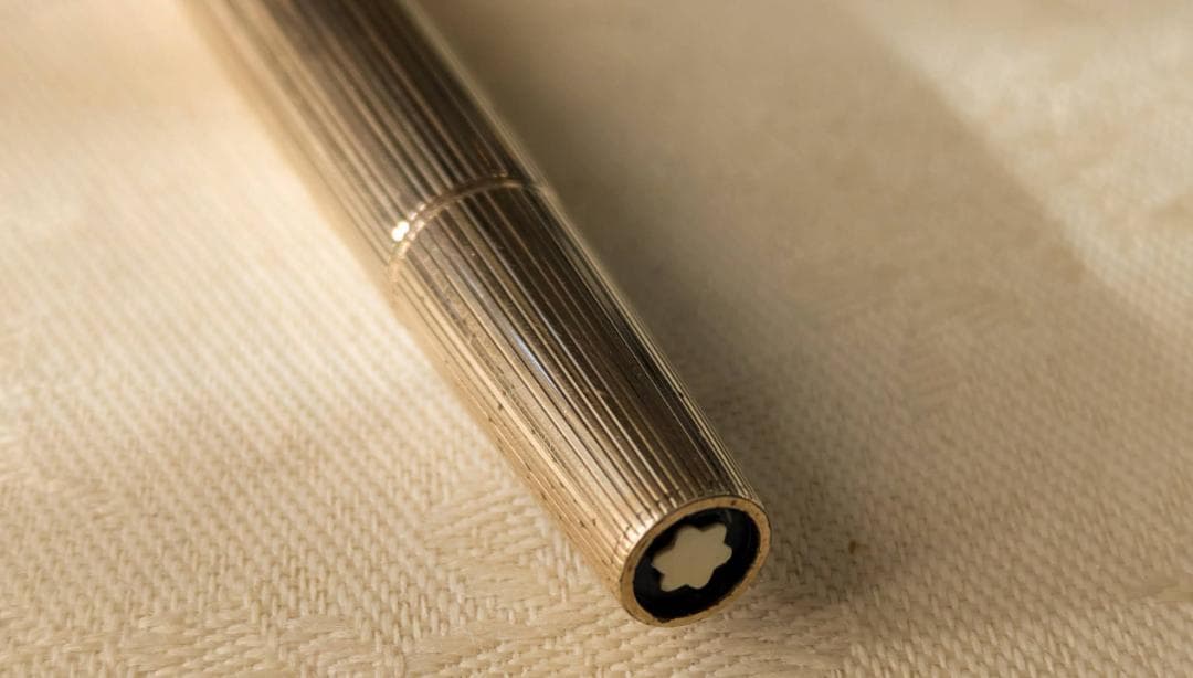 ビンテージ　モンブラン　万年筆　1246 金張り　吸入式　18金