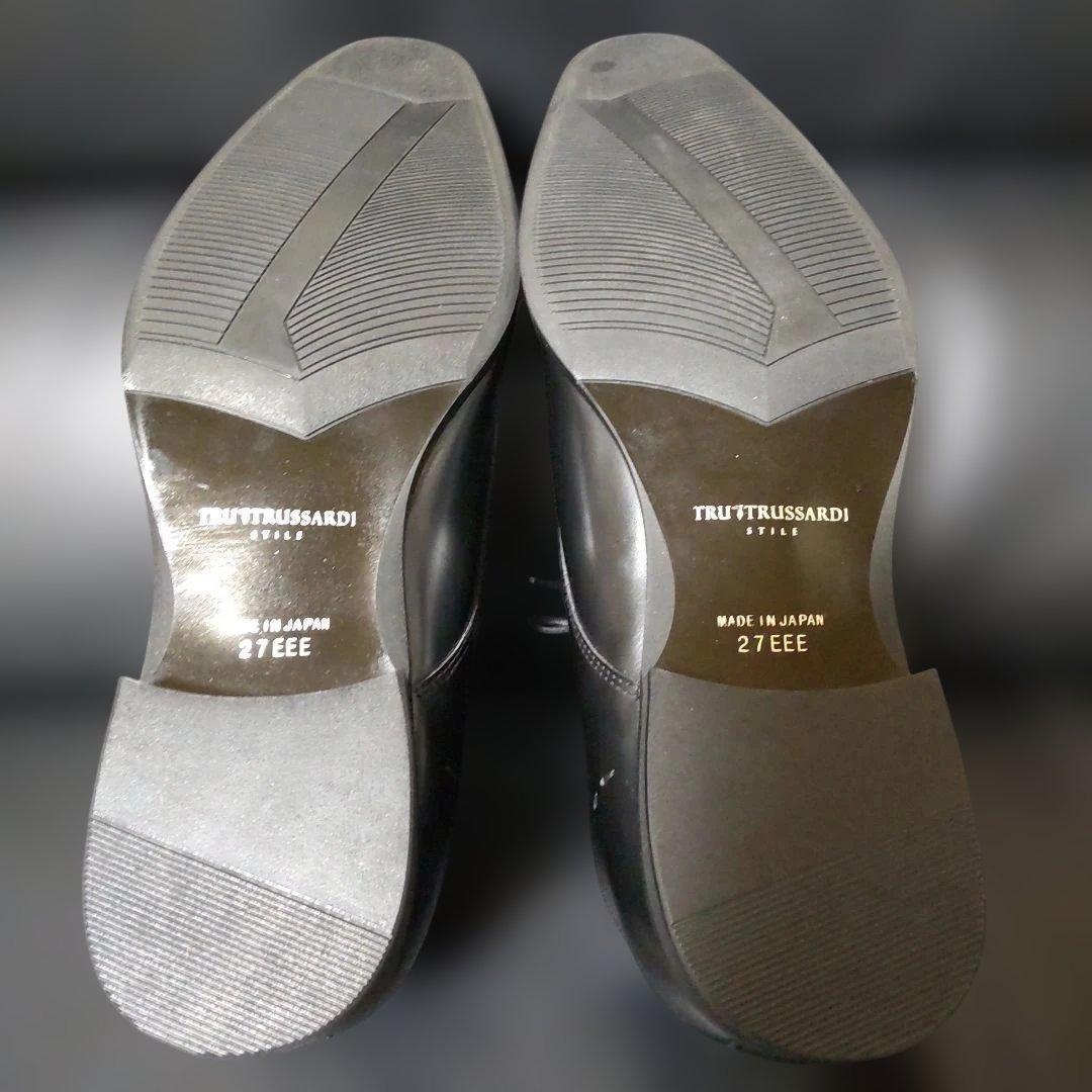 未使用⭐️トラサルディ レザーハイカットチャッカブーツ 27 ブラック