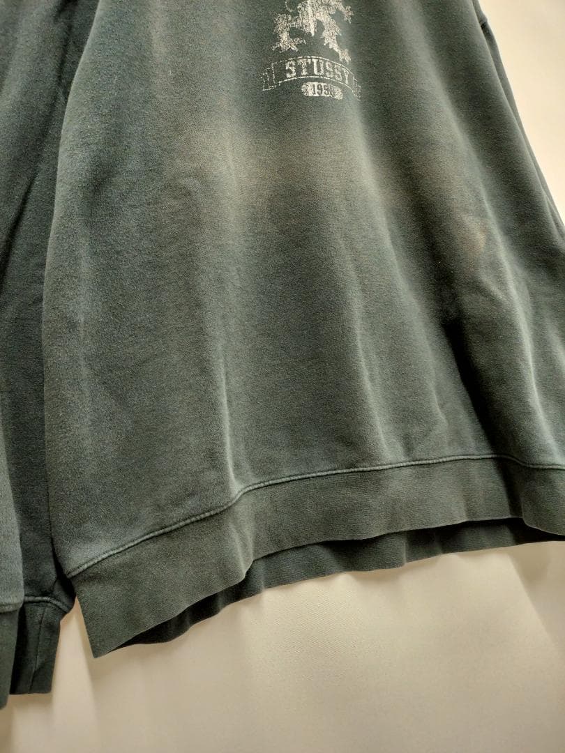 ステューシー90sヴィンテージ紺タグスウェット/ドラゴンライオンロゴSIZE L