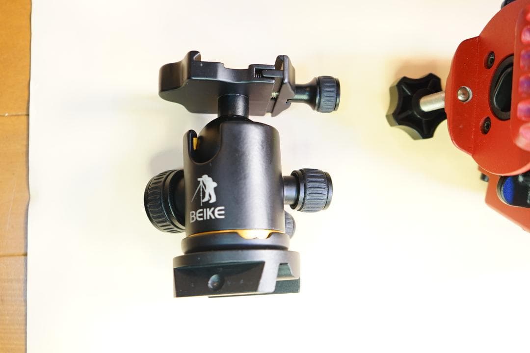 ポータブル赤道儀（ケンコースカイメモS 、微動雲台、BEIKEカメラ雲台 ）