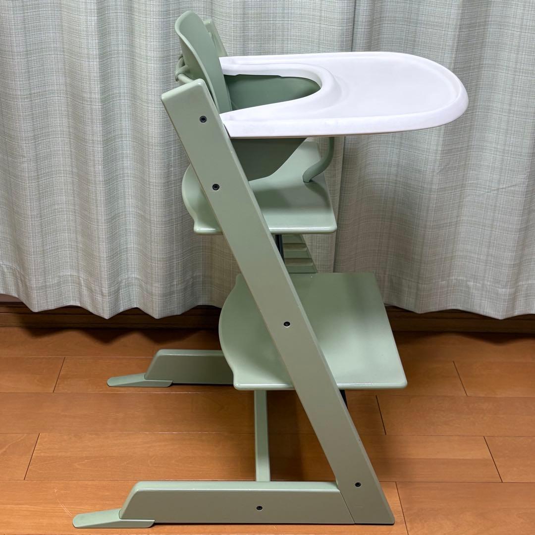 STOKKE ストッケ トリップトラップ モスグリーン　ベビーセット付 S/N6