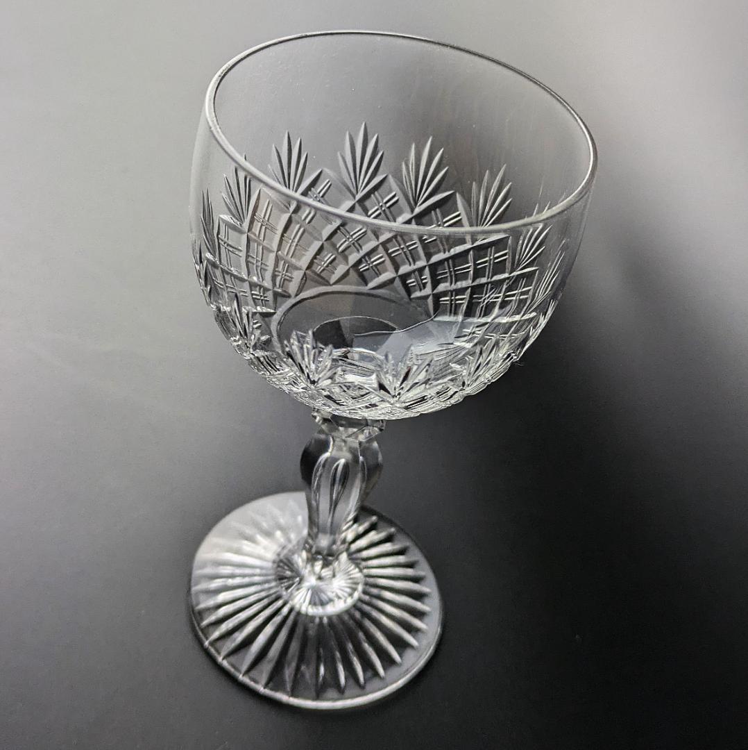 夫婦の語らいに★2個セット★オールド バカラ クリスタルワイングラス フランス