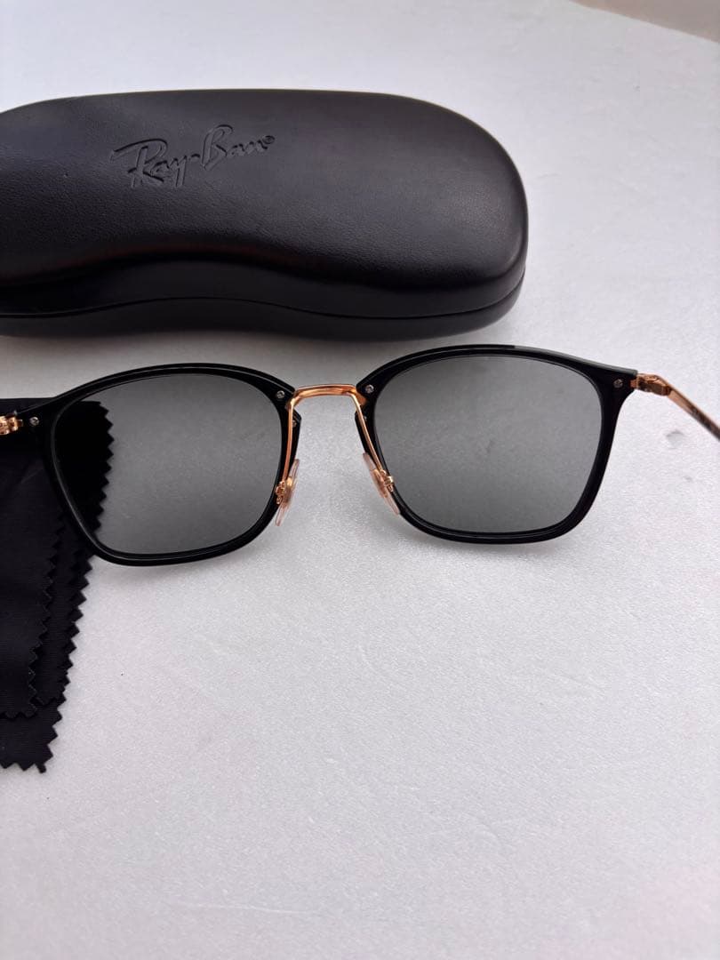 レイバン　Rayban 7164 サングラス　ブルーブラック　テンプルゴールド