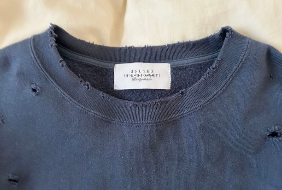 アンユーズドunusedダメージ加工スエットUS2268 サイズ3