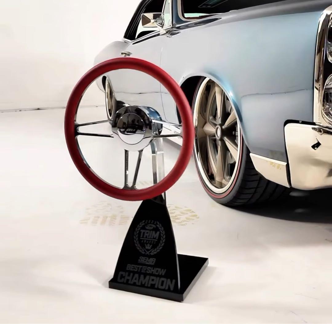 TMI アメリカ製 GT 14インチ ステアリングホイール レザーハーフラップ