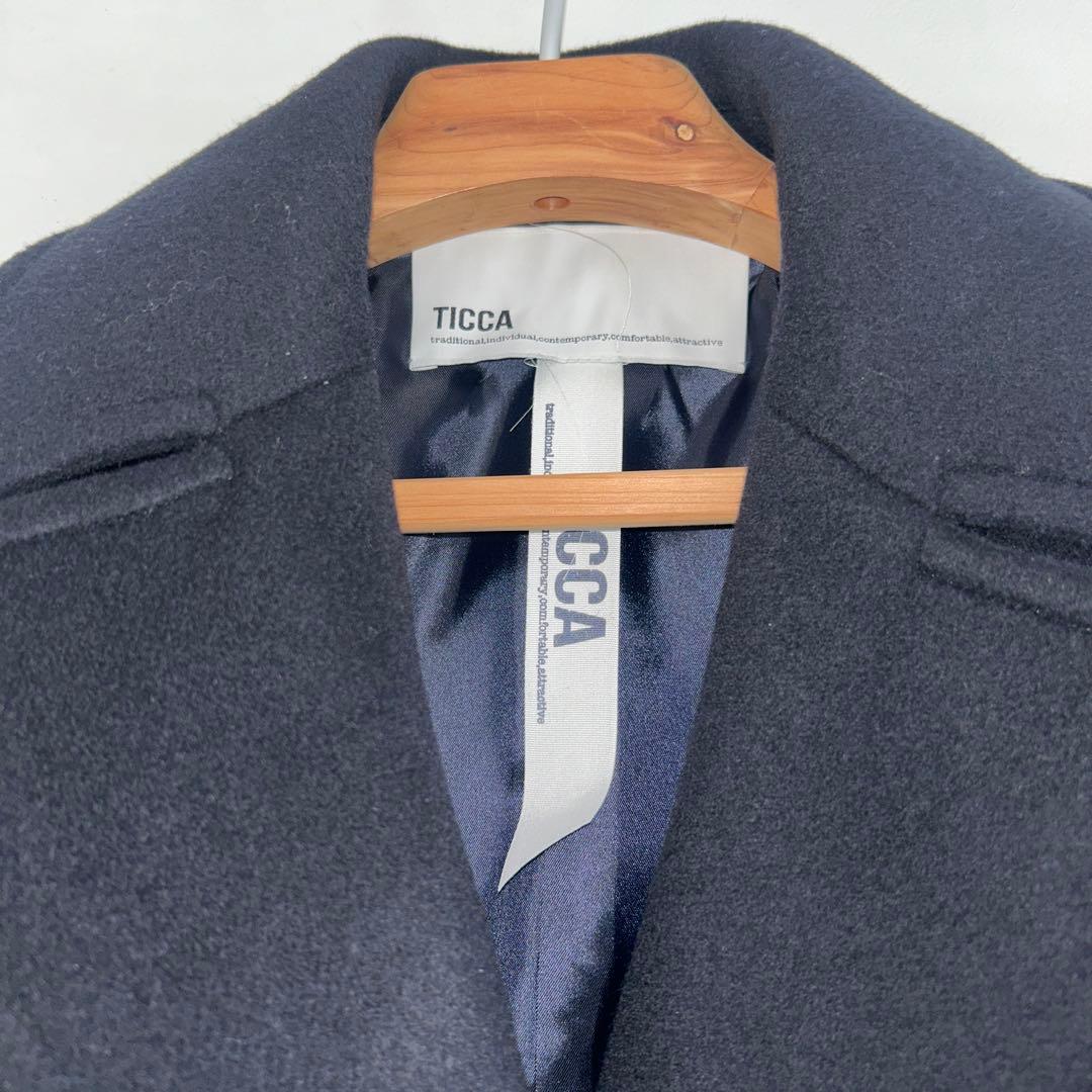 ticca 今季ピーコート　ネイビー