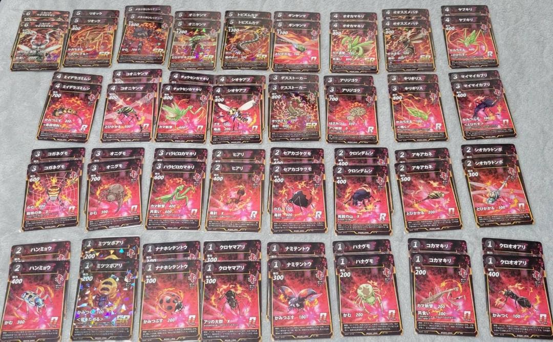 蟲神器 各2枚ずつ 1、2弾フルコンプ＋3弾ほぼコンプセット(LR含む)