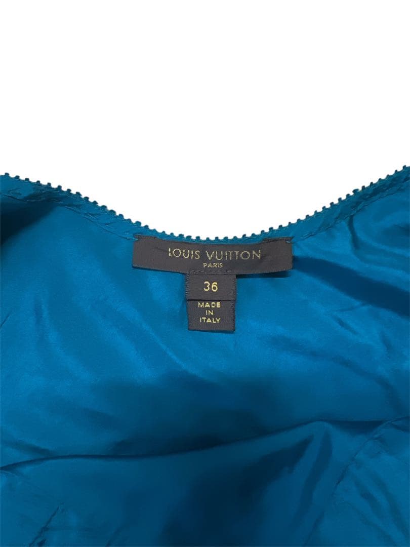 ルイヴィトン　louis vuitton シルク　ブルー　キャミソール