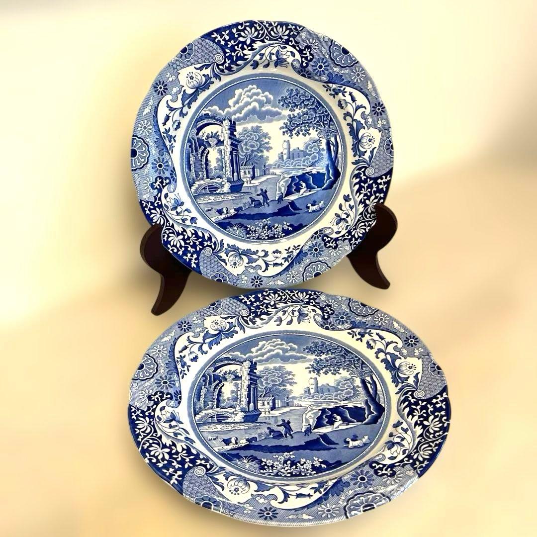 ▪️spode スポード　ブルーイタリアン　ペア10点セット