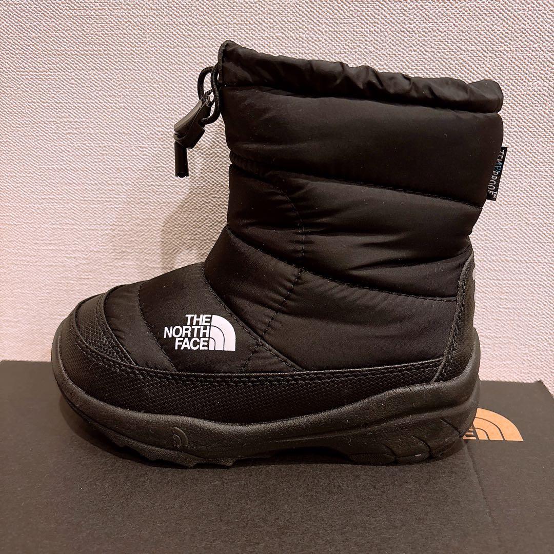 【極美品】ノースフェイス ヌプシ ブーティ ウォータープルーフ 17cm 子供用