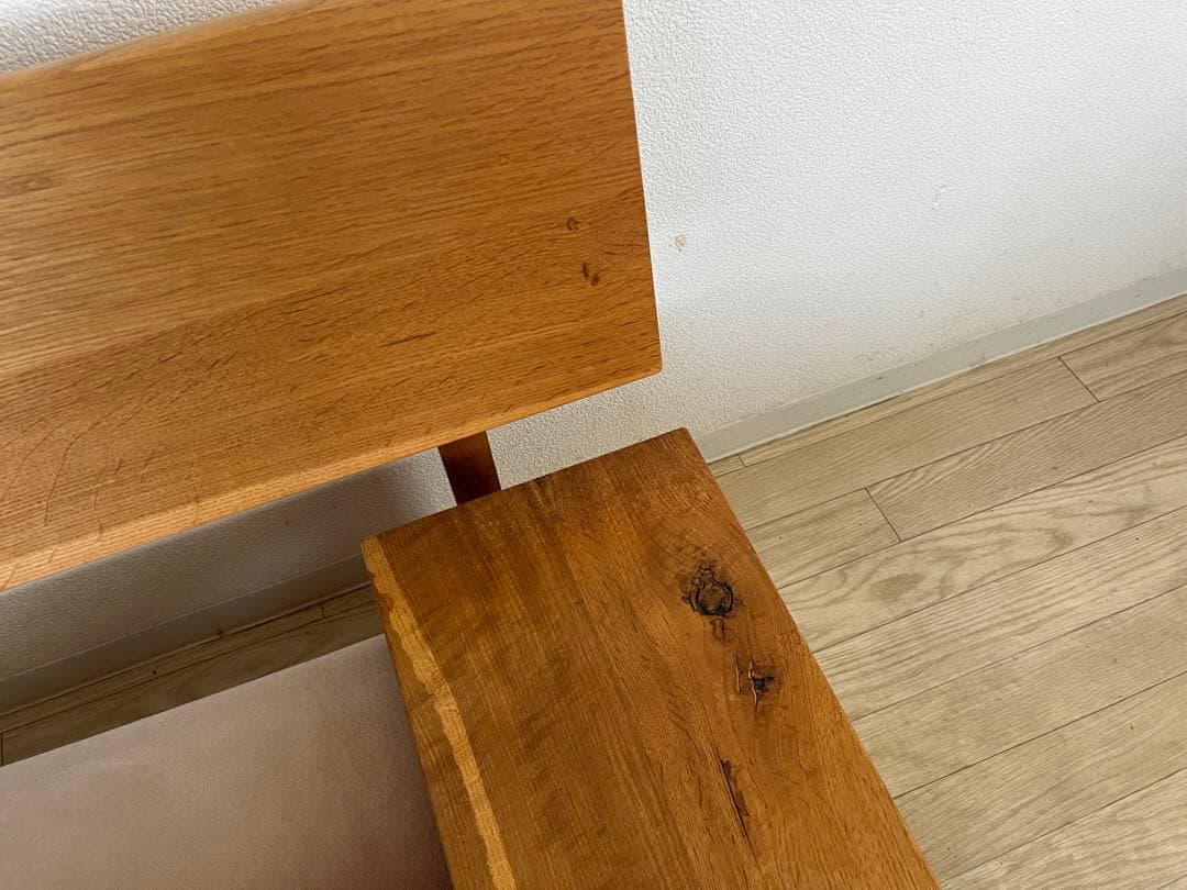 飛騨産業　森のことば　オーク無垢　ソファ（両肘付）クッション無　2000年代初期