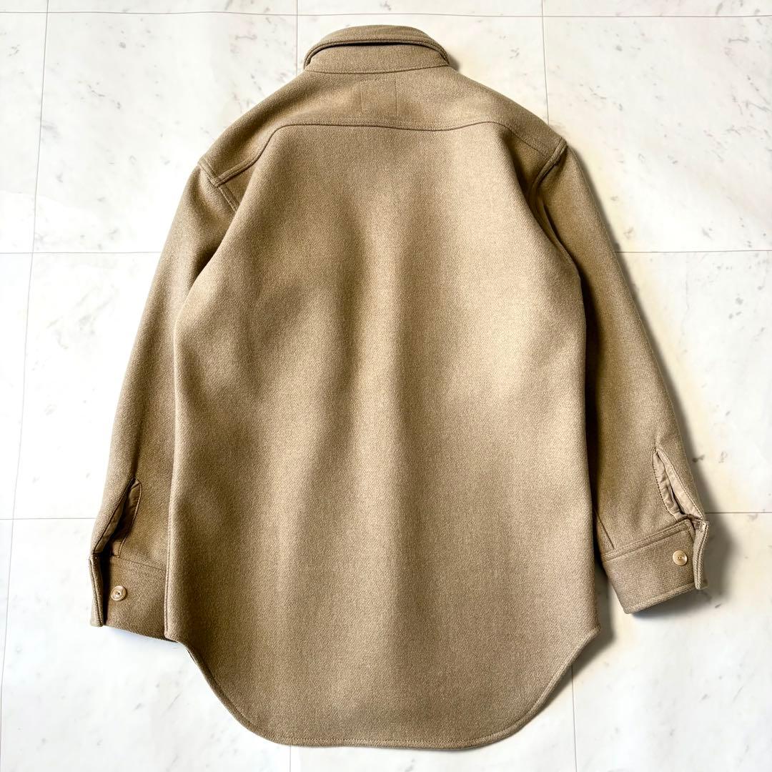 美品 マディソンブルー 厚手 CPO ウールシャル アウター B刺繍 シルク 2