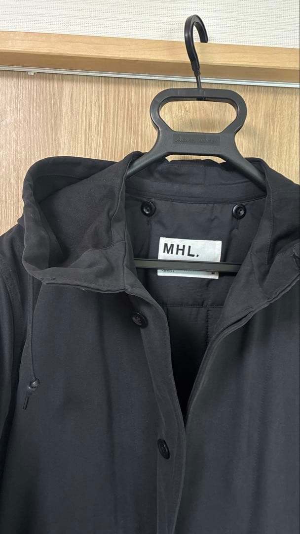 マーガレットハウエル MHL. モッズコート 黒　メンズM 美品