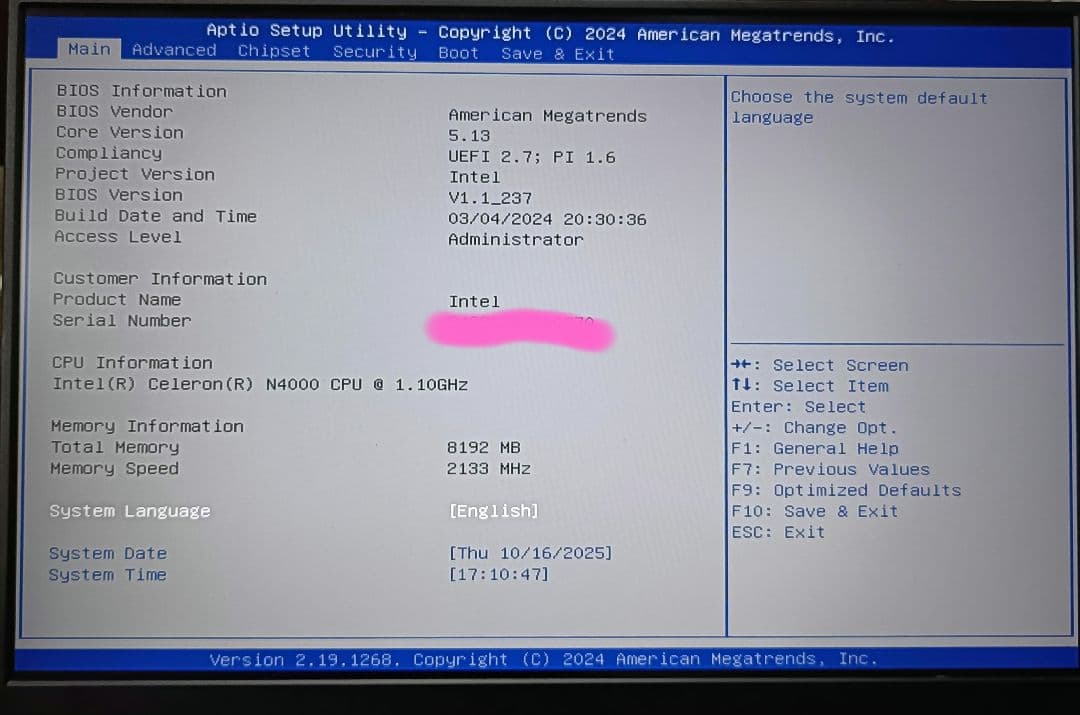 ミニPC BMAXB2Pro 8GB 256GB N4000 Windows11