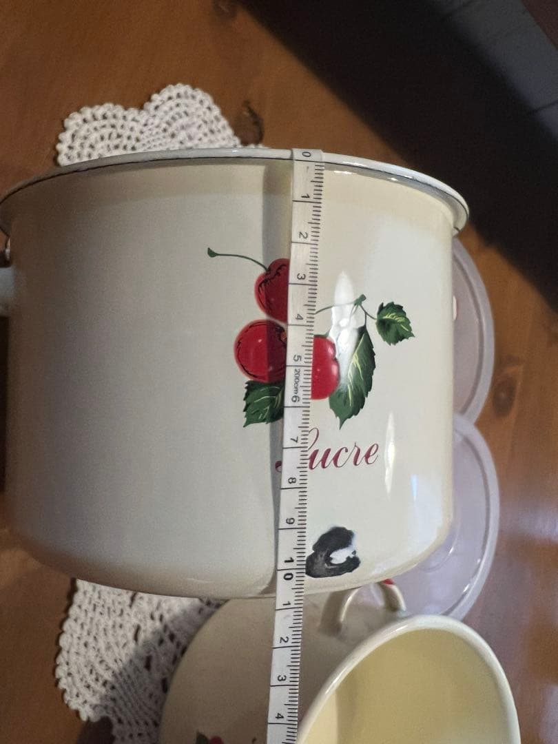 さくぱるさん専用チェリー柄ホーロー♪保存容器2個セット♪マニー風⭐︎倉敷意匠計画室