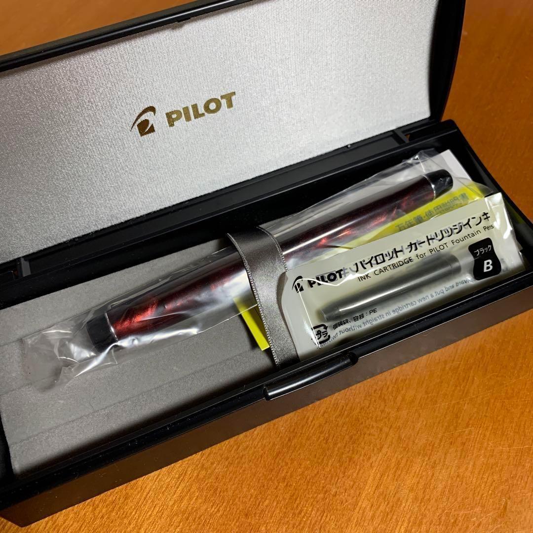 パイロット カスタムヘリテイジSE マーブルレッド M(中字)