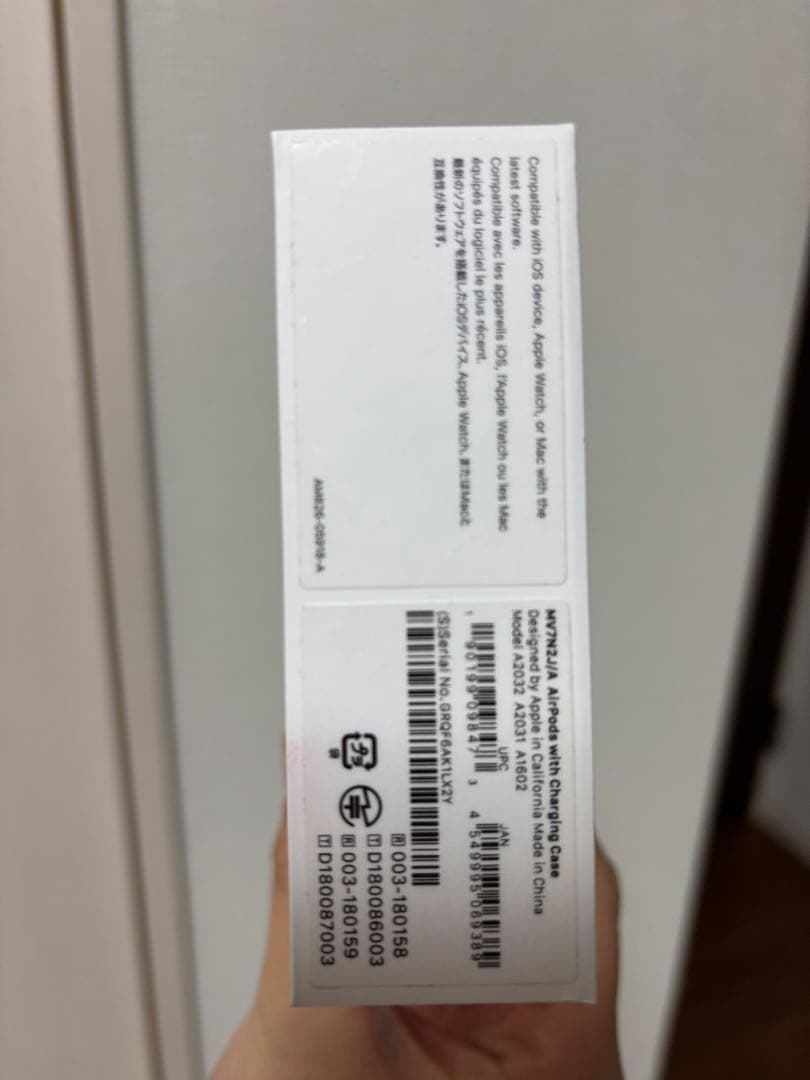 女子高生使用済み Apple AirPods 本体