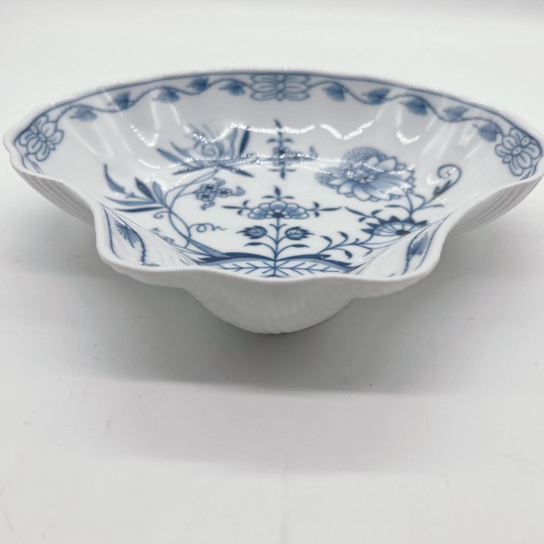 【MEISSEN】マイセン　ブルーオニオン　シェルプレート