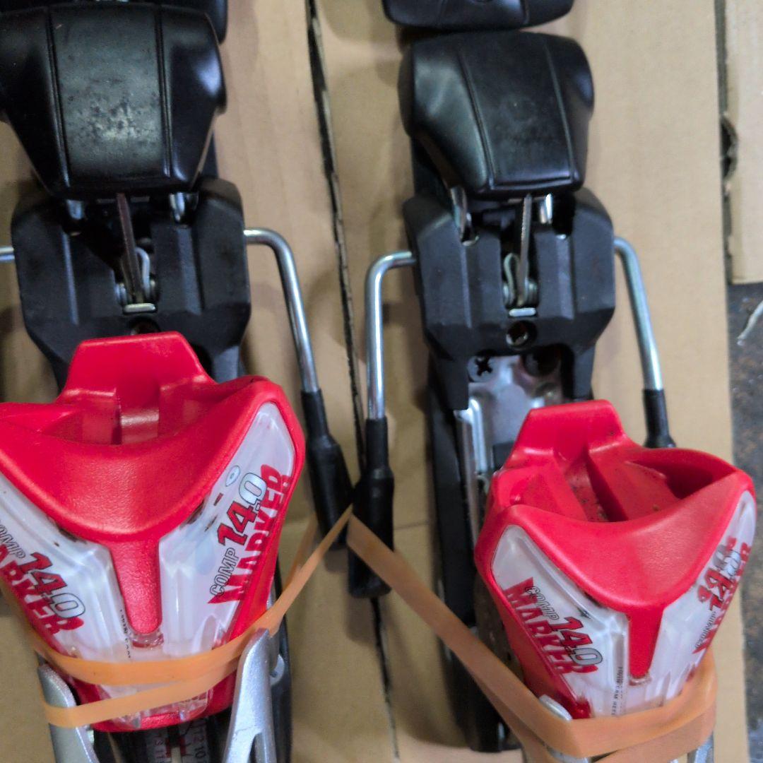 マーカーコンプ14 スキー ビンディング 赤白