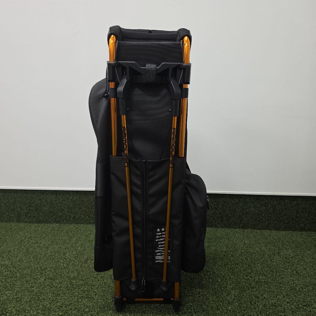 ゴルフスタンドバッグ アーマーインARMORIN　ブラック2024パイプフレーム