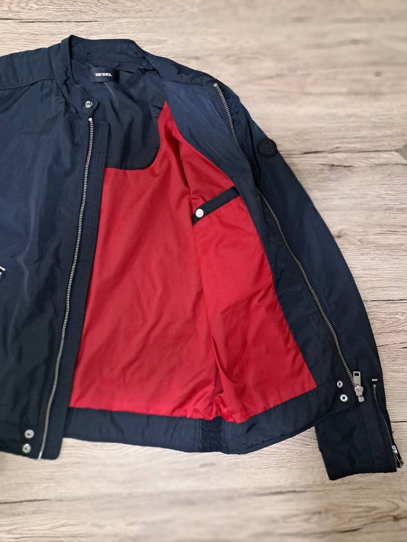 【コウ☆】ディーゼル ナイロンライダースジャケット