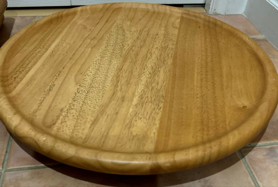 【manikoさま専用】北欧デザイン 木製　サイドテーブル キャスター③付き