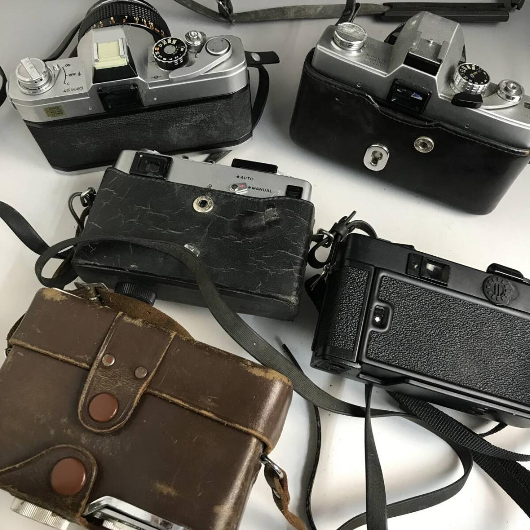 昭和レトロ フィルムカメラ 5台 一眼等 (Kinica C35/Fujica