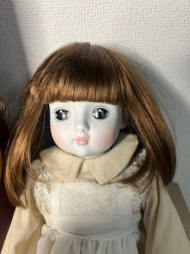 ビスクドール　三協オルゴール人形　40cm エリーゼのために　箱　ネジ付