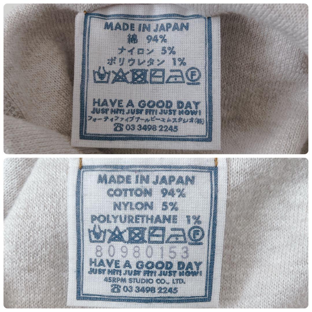 45R　スムースニットの908クルー　フォーティーファイブ　スウェット