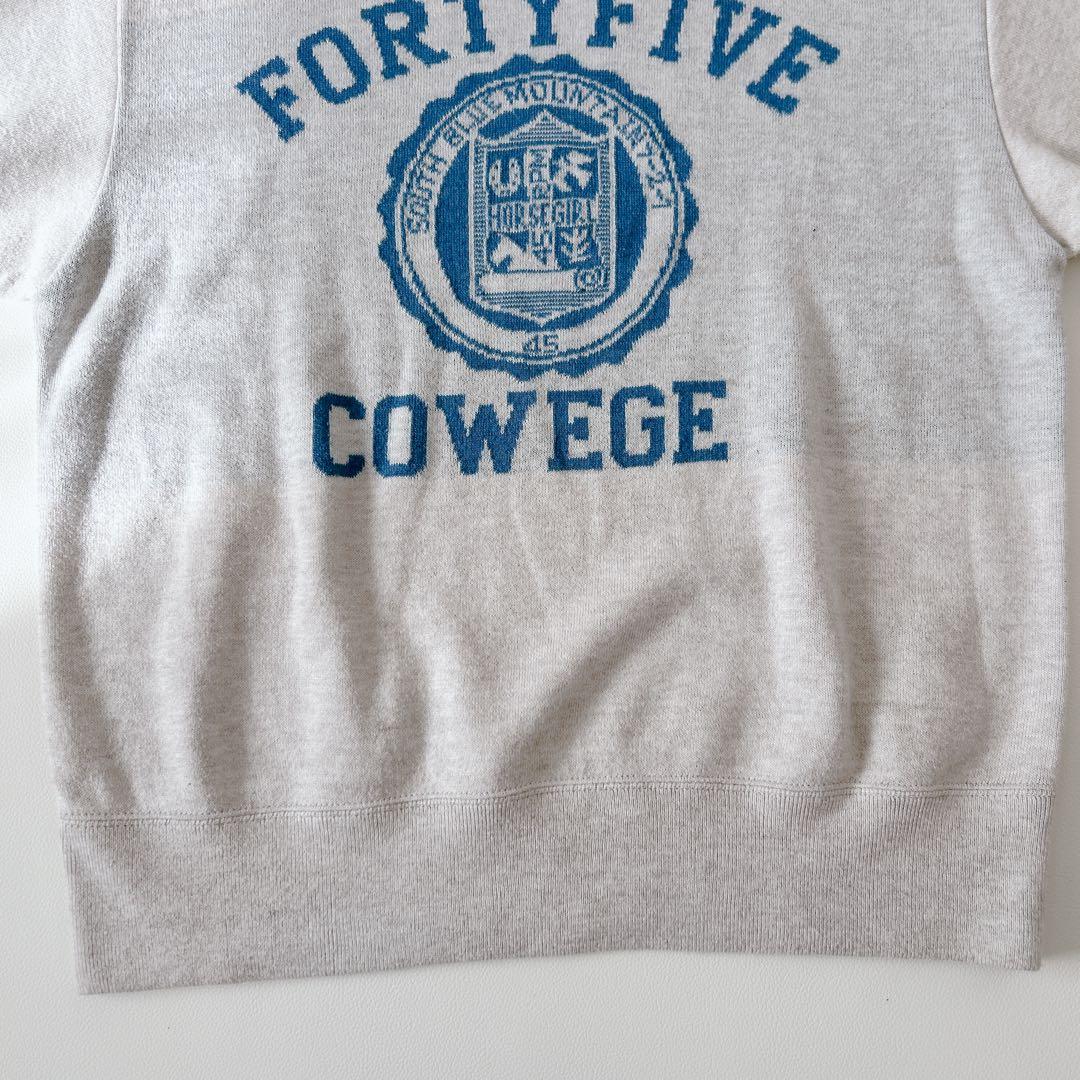 45R　スムースニットの908クルー　フォーティーファイブ　スウェット