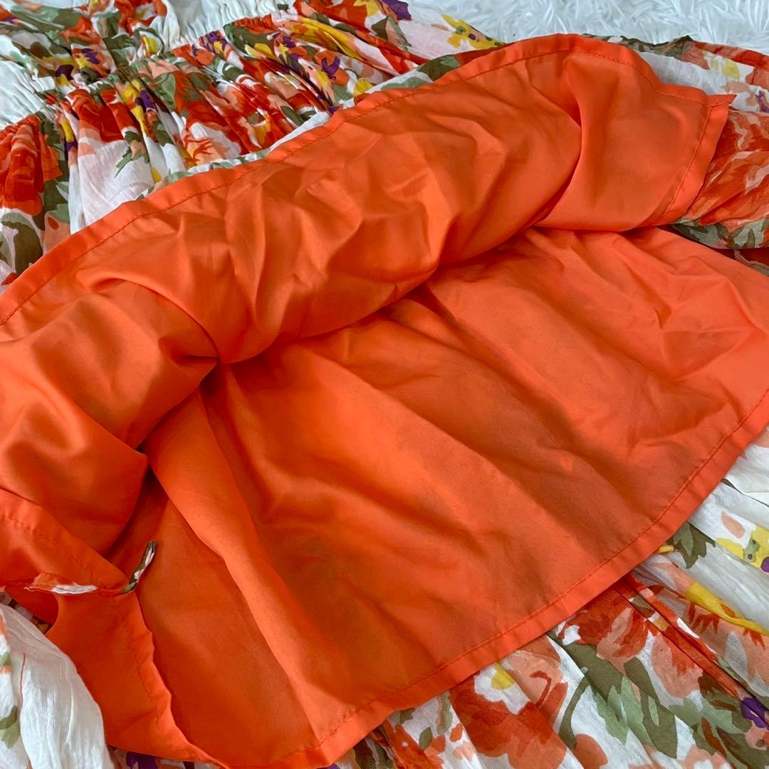  GIRLハワイアン花柄キャミワンピース　コットン100% リゾート