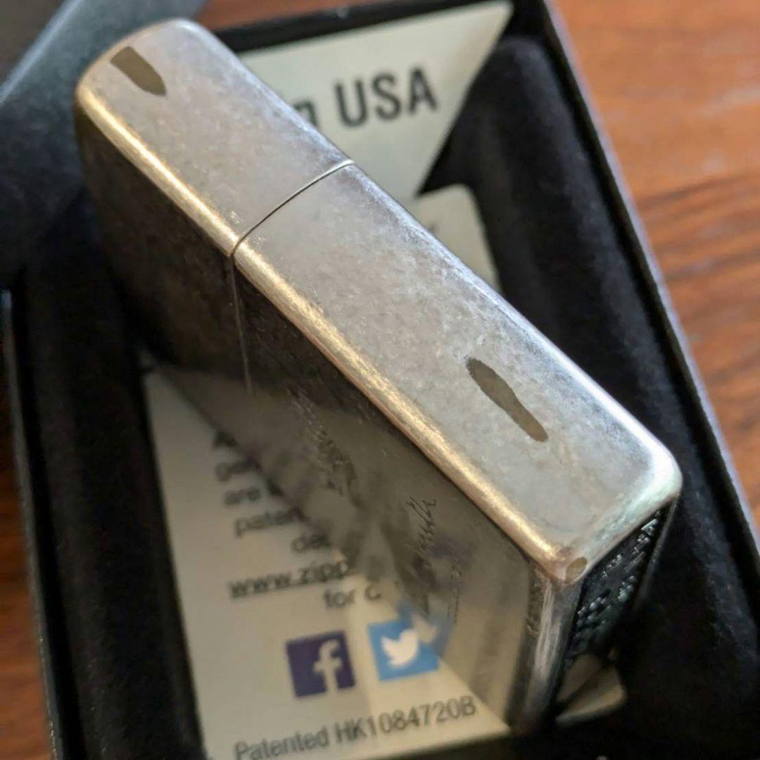 新品 未使用 ポールスミス USED加工 王冠 クラウン Zippo