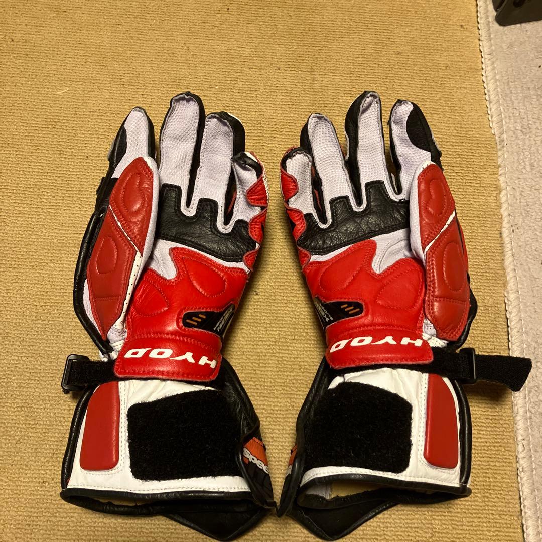 HYOD レーシンググローブ レッド/ホワイト/ブラック