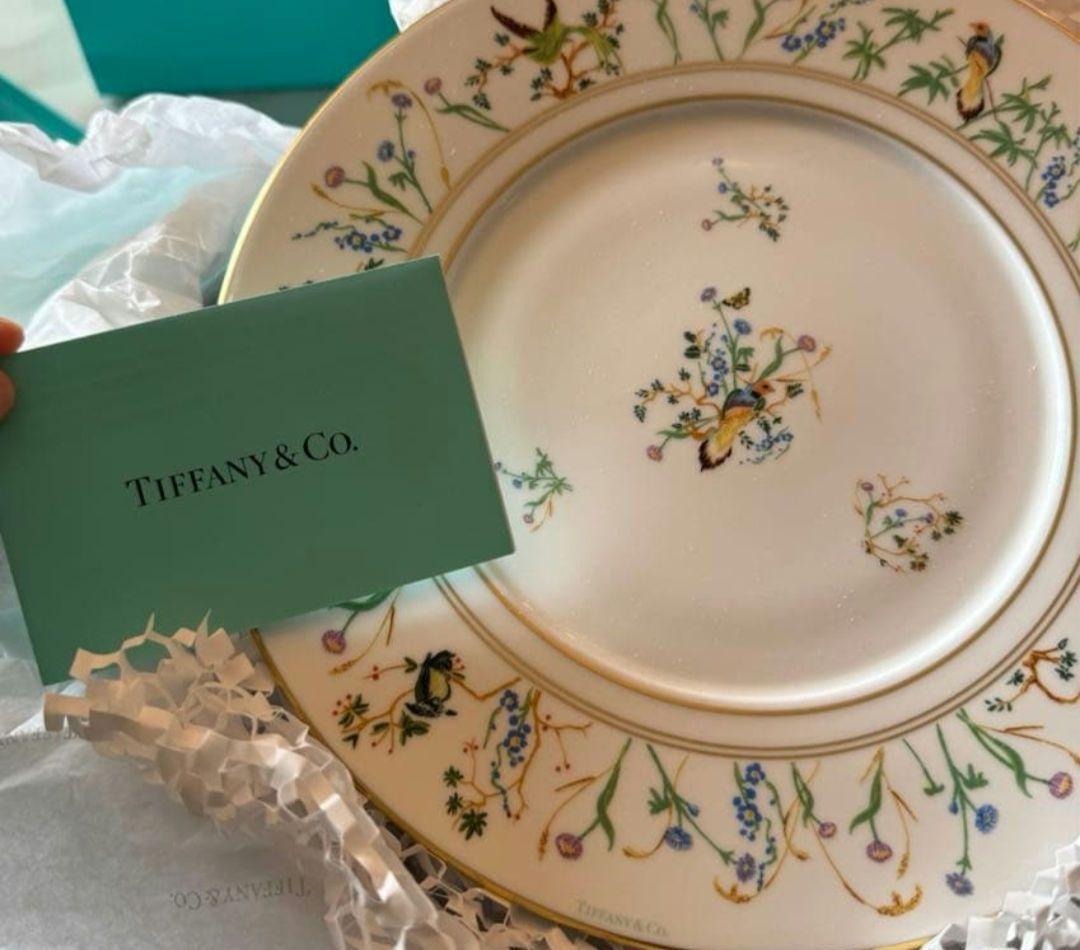 ☆新品未使用☆ティファニー ジャルダン(26.9cm)ディナープレートポーセリン