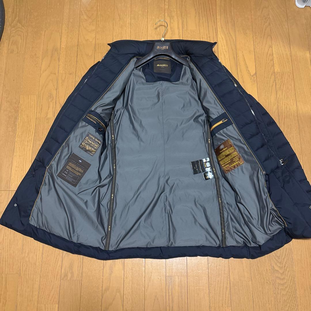 MOORER ネイビー ダウンジャケット52