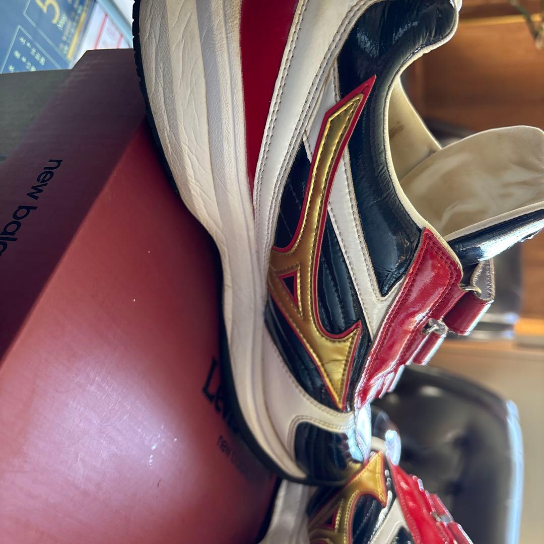 Mizuno トレーニングシューズ ベルクロ レッド/ブラック