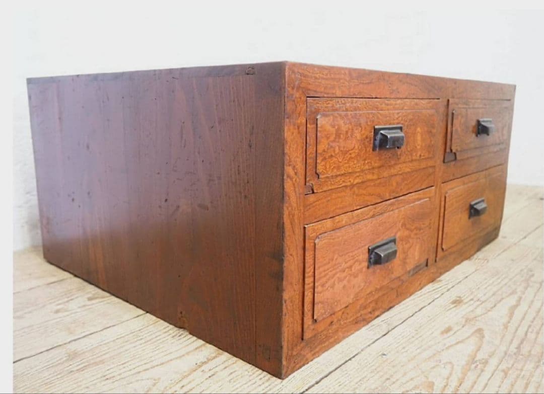 1036 アンティーク　ローボード　引き出し　収納棚　展示台　ローテーブル