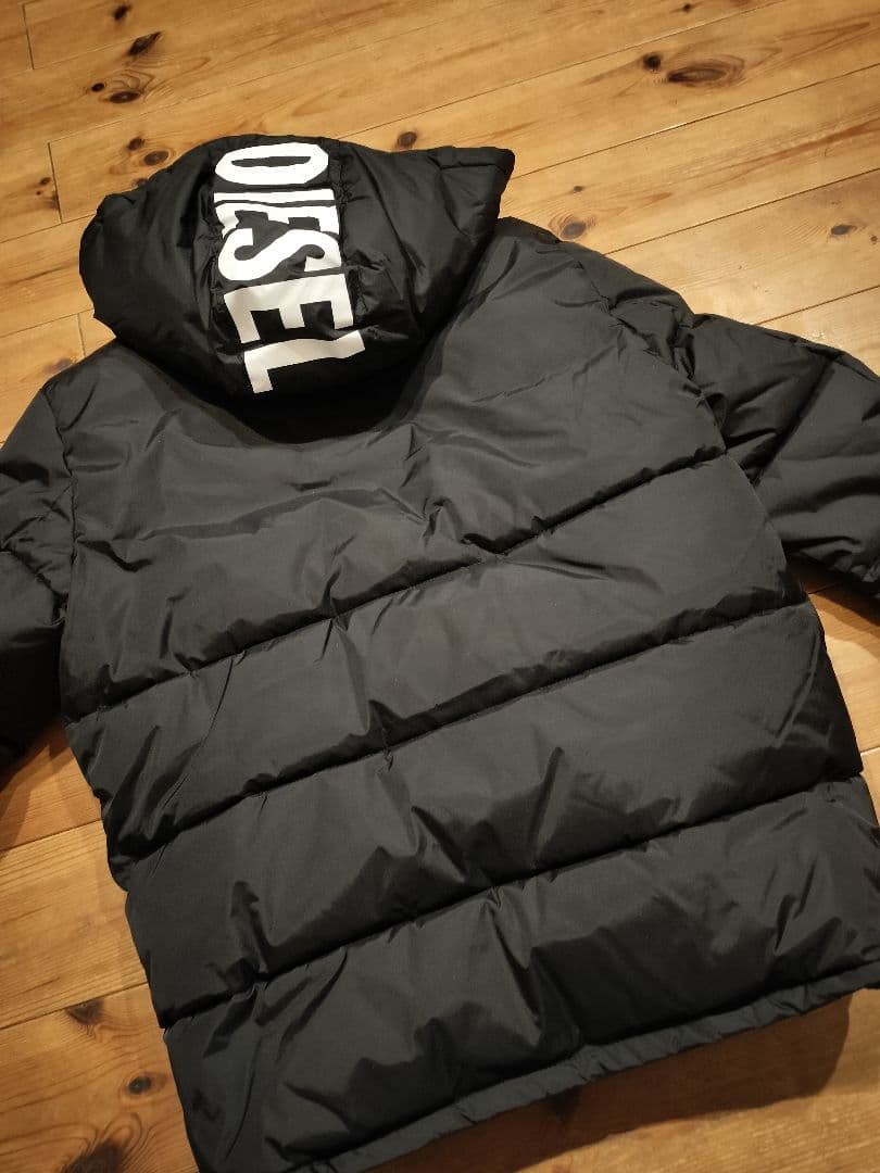 DIESEL*サイズ14*中綿ダウン*フードロゴデザイン**