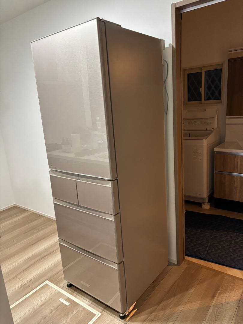 値下げ！三菱冷蔵庫、MR-B46J-C、2023年式、使用頻度少なく美品です